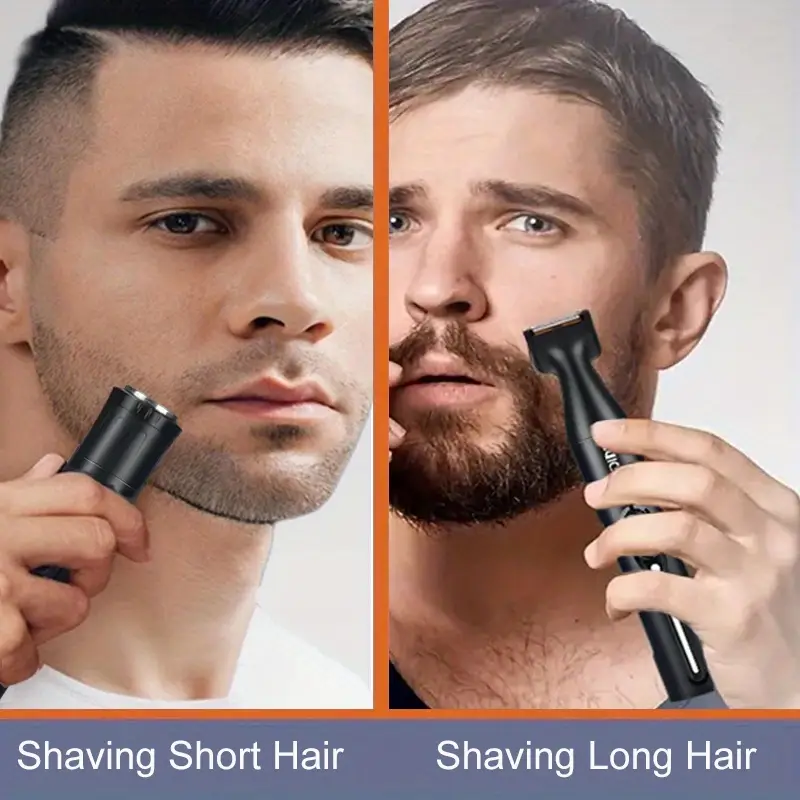 4in 1 professional grooming kit usb rechargeable nose hair and ear hair trimmer beard eyebrow body hair remover mens personal care tools for fathers day best for christmas thanksgiving Product details 6