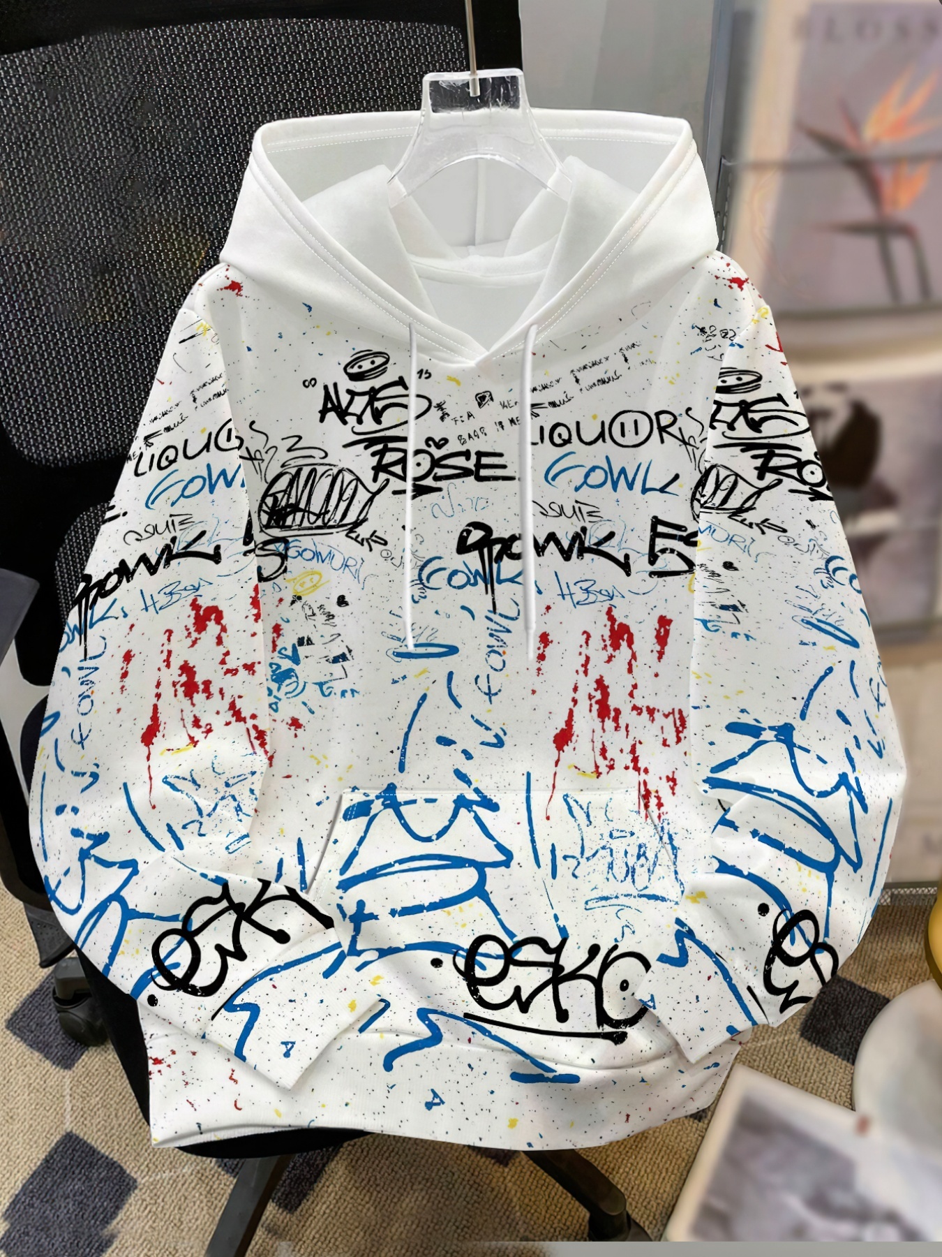 graffiti hoodies sold on Temu United States