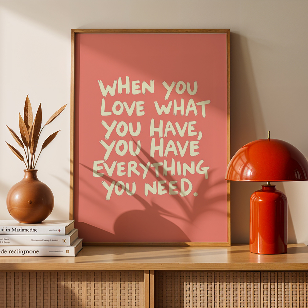 TEMU 2D Flach, 2D Flach, Wandkunst Wenn Du Liest, Was , Du Alles, Was Du Brauchst Poster Rosa Hintergrund Leinwanddruck Schlafzimmer Dekor Wohnzimmer