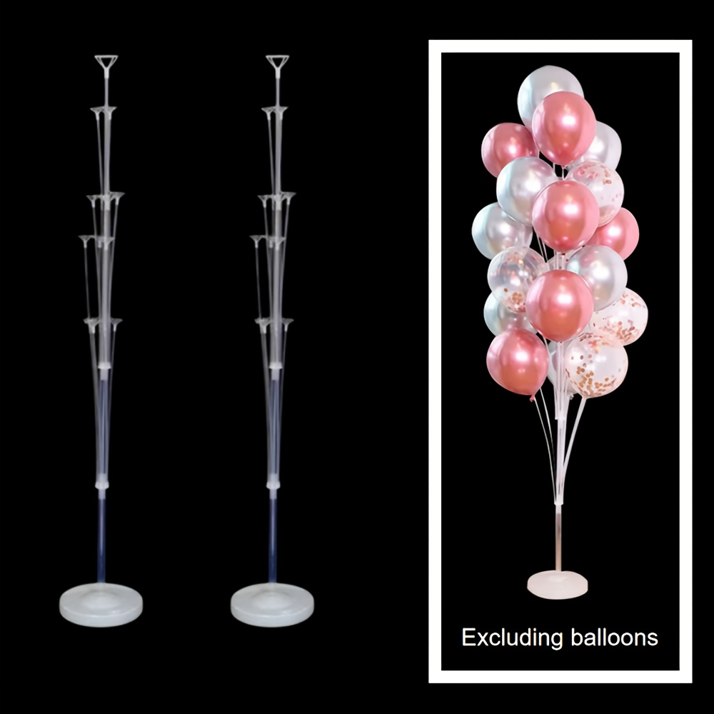 TEMU 2/4pcs Water-filled Base Balloon Tree With 13 Tubes/19 Tubes, Balloons Not Included, Balloon Stand, For Birthday Parties, Wedding Parties,