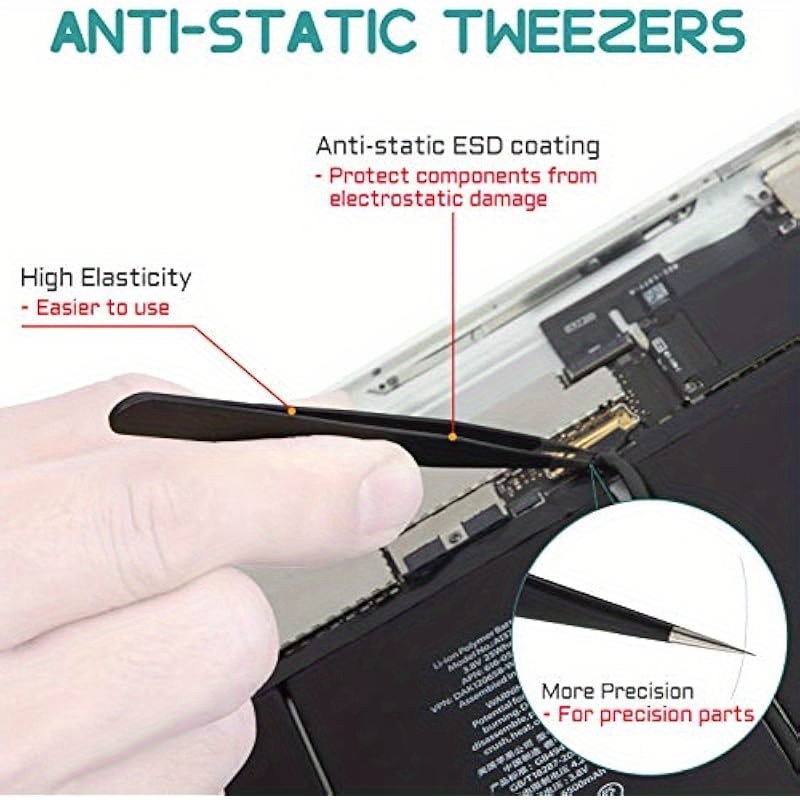 46 in 1 precision electronic screwdriver set   magnetic professional repair tools kit with extension bar and tweezers Product details 3