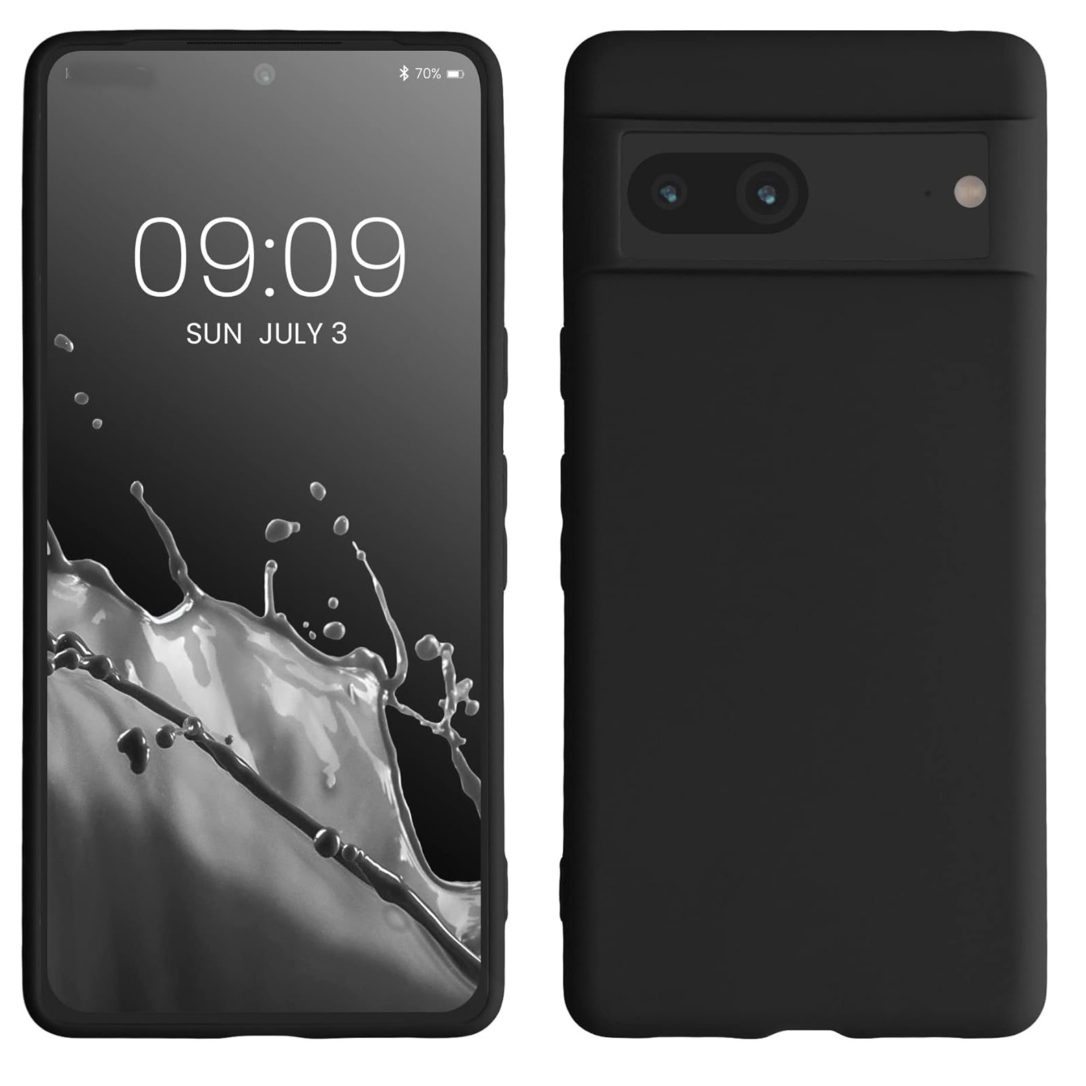 TEMU Phone Case: For Pixel 7 Case Slim Shockproof Flexible Black Matt Soft Protective Phone Case Cover