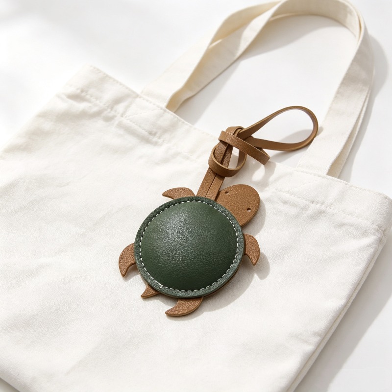 TEMU Handmade Cute Turtle Shaped Women's Keychain Pendant, Luggage Travel Pendant, Bag Pendant, Romantic Island Vacation Souvenir Gift, Couple Style