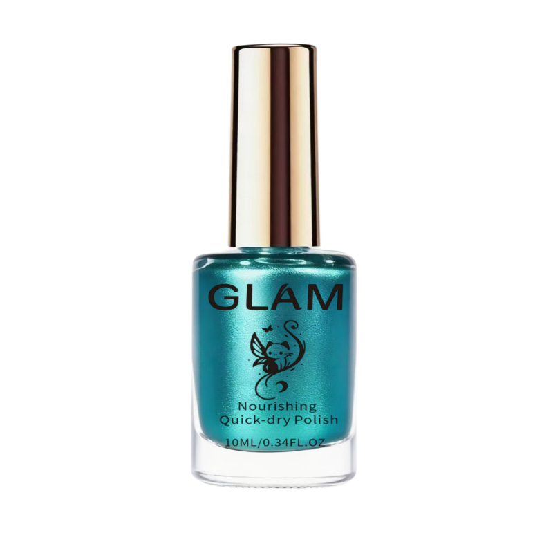 High-gloss Metallic Blue Chrome Nail Polish - Smooth Application, Natural Quick Drying, , , Salon-level Artistic Nail Art, Suitable For Parties, Dances, And Holiday Gifts