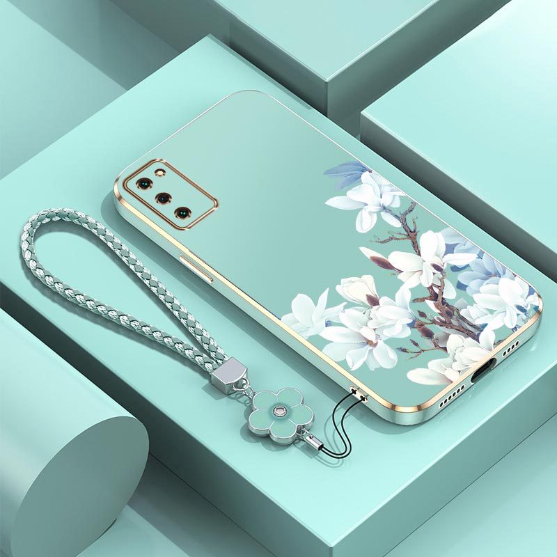 TEMU Phone Case: White For Galaxy S20 Fe 5g With Electroplate Case Featuring Lightweight Ideal For Entertainment