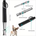 1pc technology with black lanyard professional silent anti barking training device for pets for effective bark control and neighbor whistle durable metal construction dog training whistle