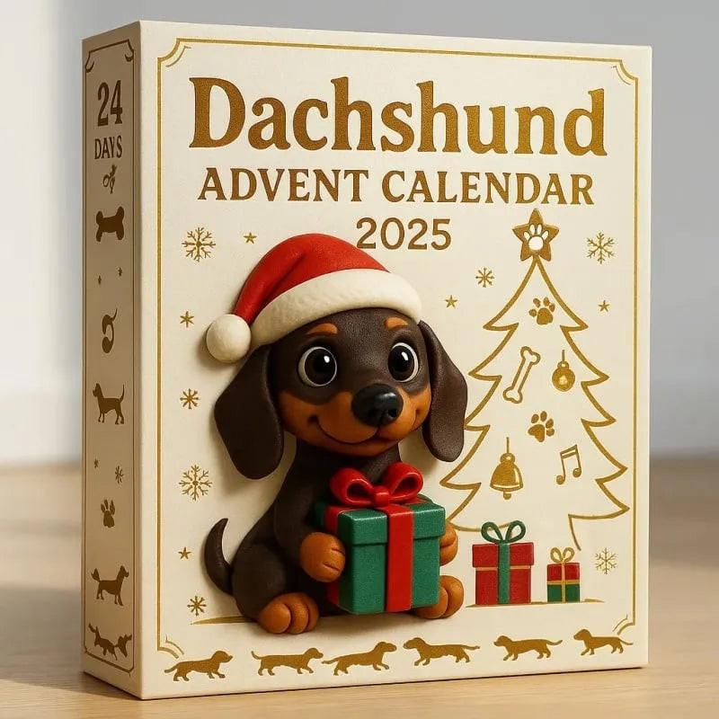 Dachshund Christmas Advent Calendar 2025 - 24 Days Countdown Calendar ...