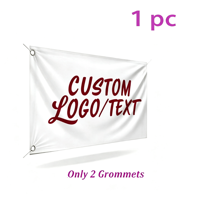 Customizable Single-Sided Banner for Text and Logos