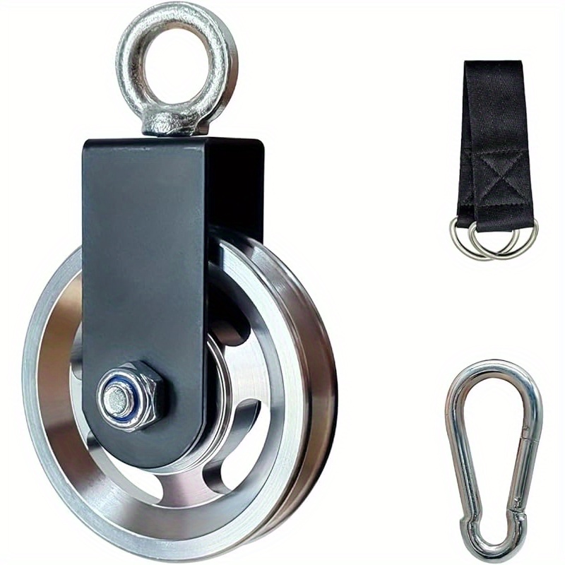 E-shop 95mm Leise Kabelrolle für Gymnastik Kabelsystem, Lat Pulldown Zubehör Kabelmaschine Zubehör für Gymnastik Gerade Stange Kabelaufhängung