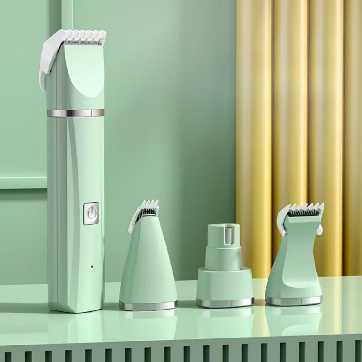 TEMU 4-in-1 Pet Electric Hair Clipper Hair Trimmers Usb Rechargeable Pet Razor Hair Trimmer
