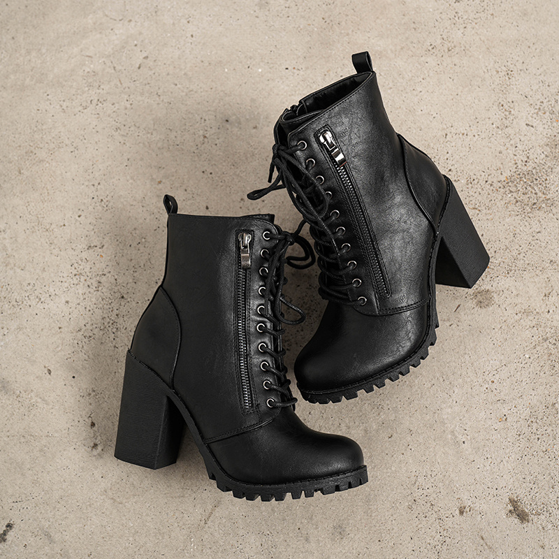 Image of Dream Pairs Women's Chunky Heel Ankle Boots - Everyday And Seasonal Casual Footwear, Women Shoes