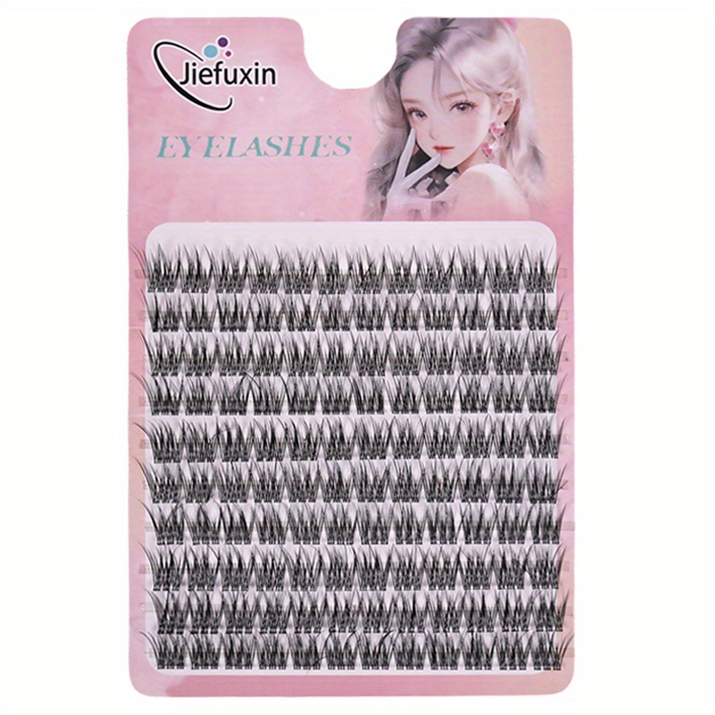 Reusable Anime False Eyelashes With Fish Tail Design - Thick Curling -curve Lash Extensions, Diy Self-application Suitable For Anime & Daily Wear