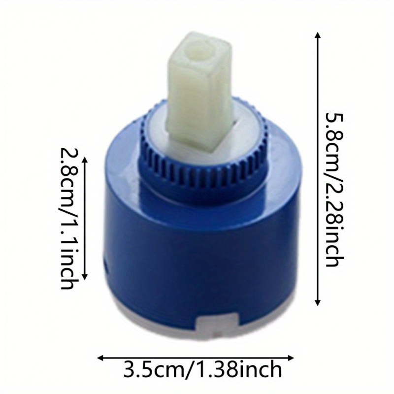 Image of Faucet Valve Cartridge - Replacement Parts For Kitchen And Bathroom Faucets, Durable Upgrade, Hot And Cold Water Compatible