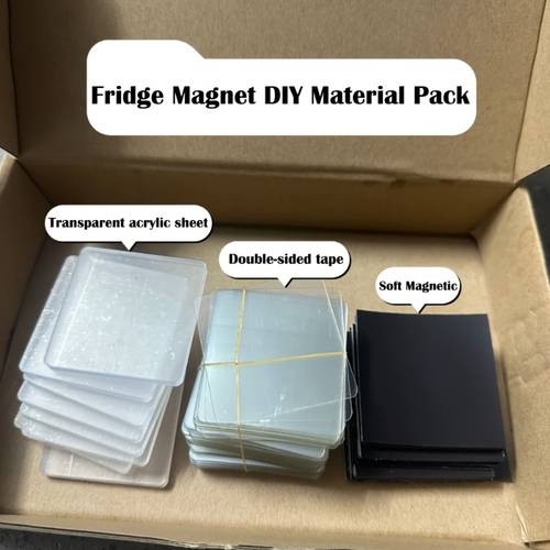 30pcs transparent acrylic refrigerator magnet diy kit magnetic photo frame fridge magnets handmade photo refrigerator magnets perfect gift for birthdays anniversaries mothers day fathers day teachers day decorative ornament