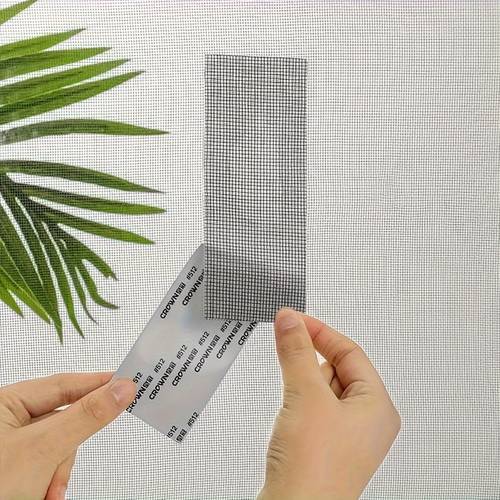 one roll window tape self mesh patch set fiberglass covering for doors and windows repair holes and tears mosquito repellent home and office use