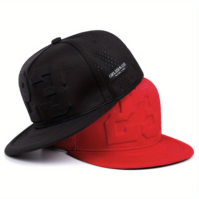 2d płaski, legend snapback czapka - szybkoschnąca oddychająca baseball cap z regulowanym paskiem, czarno-czerwona dwukolorowa, płaska rondo dla mężczyzn i kobiet – sportowa, hip-hop, casual, na koncerty, akcesorium na głowę do sportu i outdooru, mesh 0