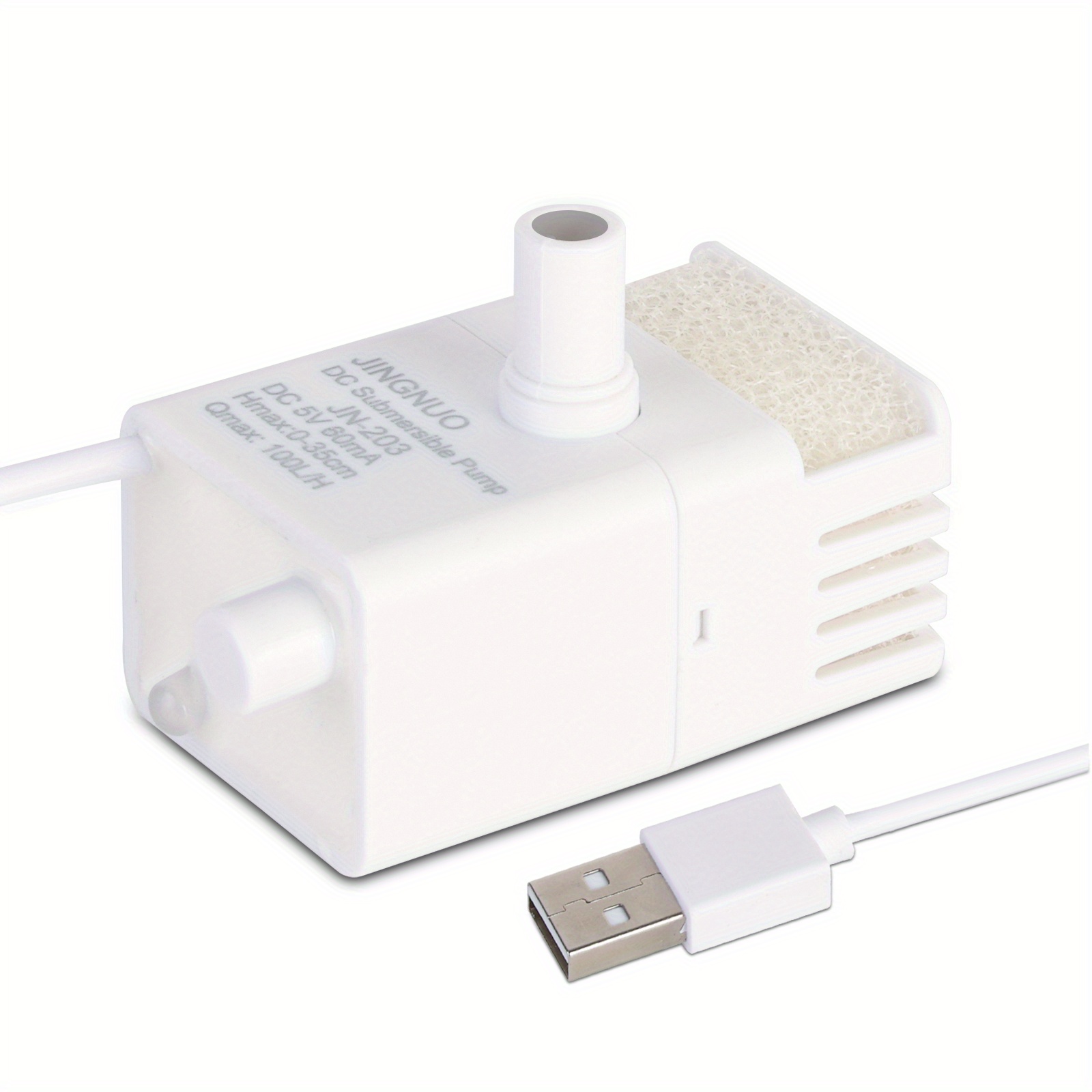 Image of Upgraded Power Supply Cat Drinking Fountain Pump, Led Light Pet Water Fountain Pump, Automatic Water And Off Function, Water Dispenser Protection, Automatic Pet Hydration, Intelligent Pet Accessories