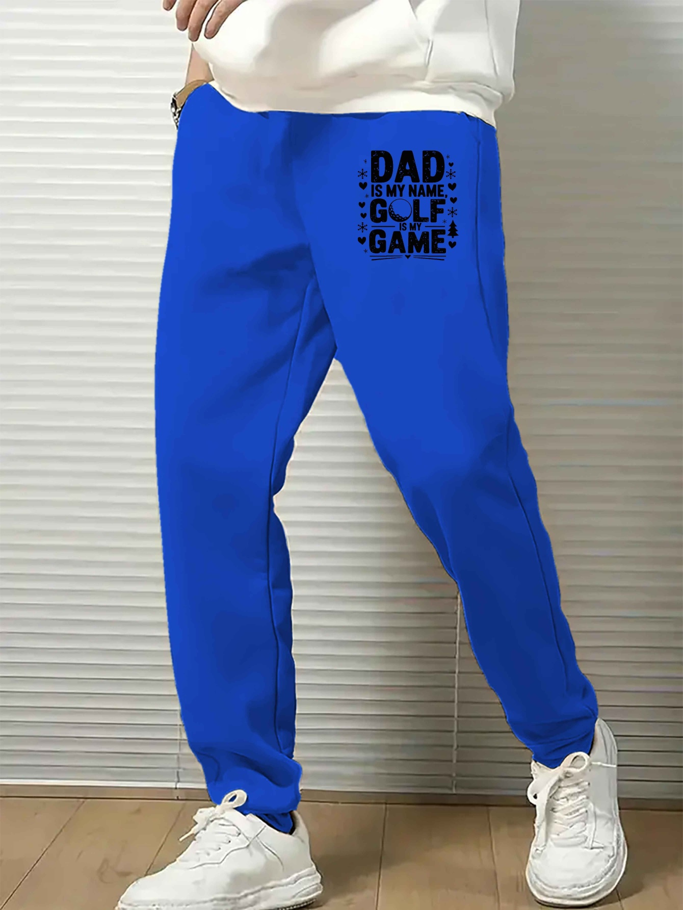 men's casual golf inspired pants geometric pattern polyester