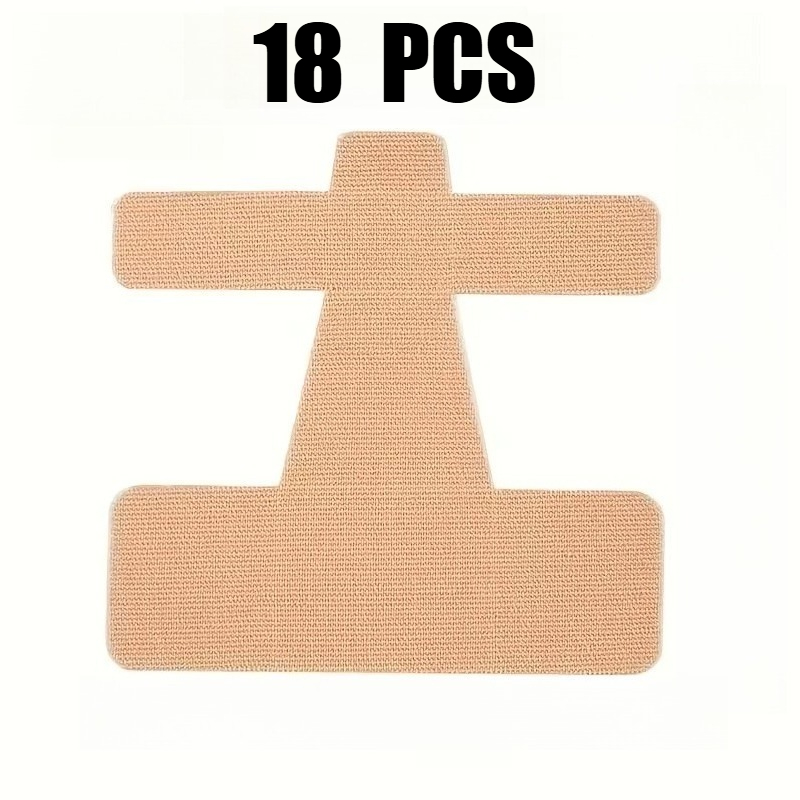 18pcs Pre-cut Sports Tape Suitable For Arch & Thumb Support - Strong Adhesive Toe Braces With Ergonomic Hook Design, Material For Instant, For Sports, Outdoor Activities, &