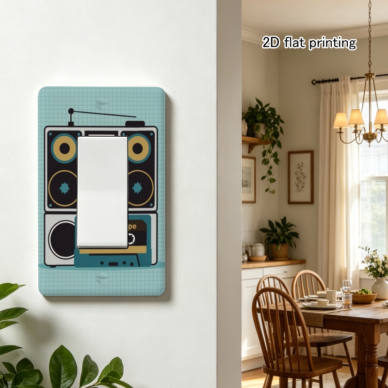 Modern Dual-Purpose Rotary Switch Panel, Vintage Audio Design