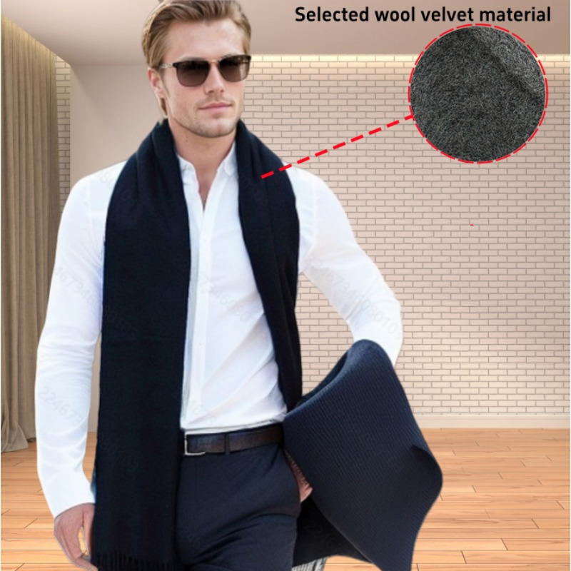 

Luxurious Cashmere Wool Scarf For Men And Women – Soft, Warm, And Stylish Winter Accessory With Detail, Cold Weather