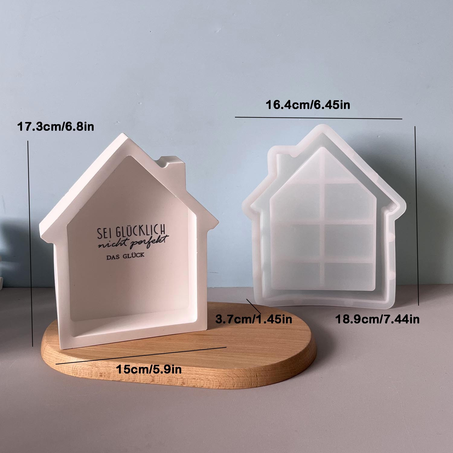 Image of Resin Silicone Mold For Jewelry Tray Gypsum Ornament Home Desktop Atmosphere Decoration Holiday Gift Resin Gypsum Craft Gift Silicone Mold