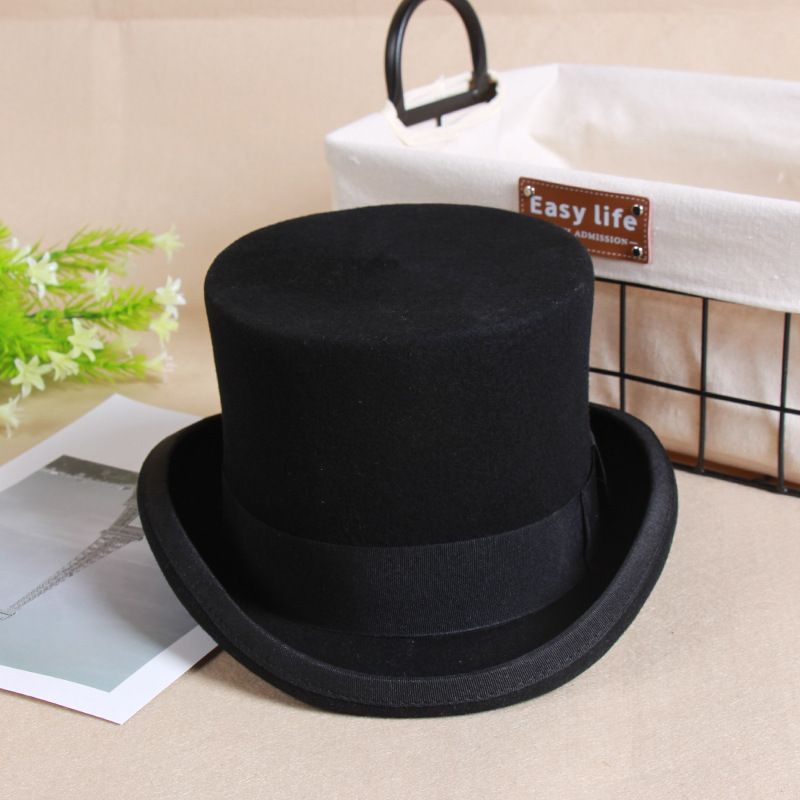 Pure Wool Top Hat, Opera-Style Magician's Hat