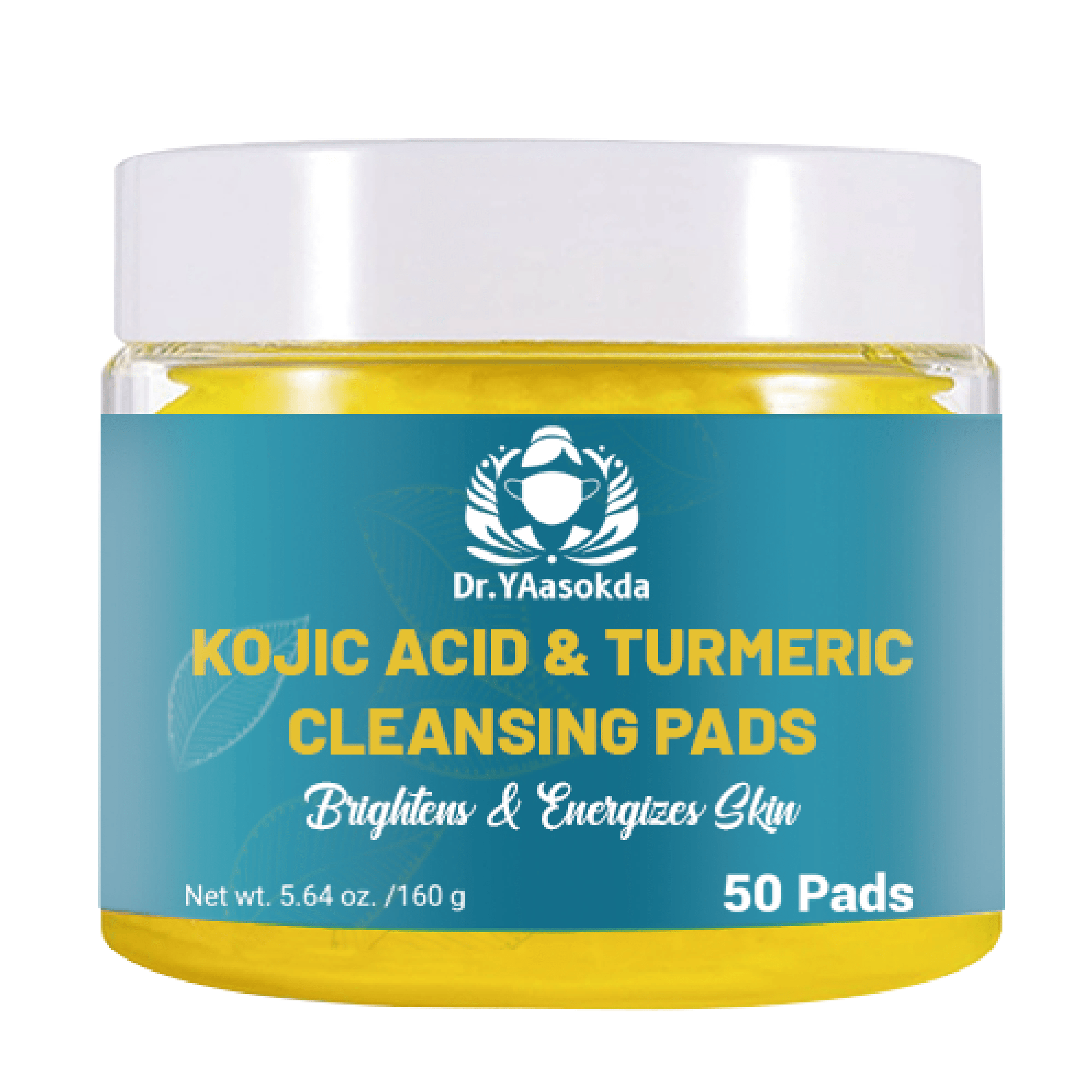 TEMU Turmeric Facial Cleansing Pads, Kojic Acid Face Wipes, Soft And Lightweight Design, Easy Application, Suitable For Daily Face Cleaning, Makeup