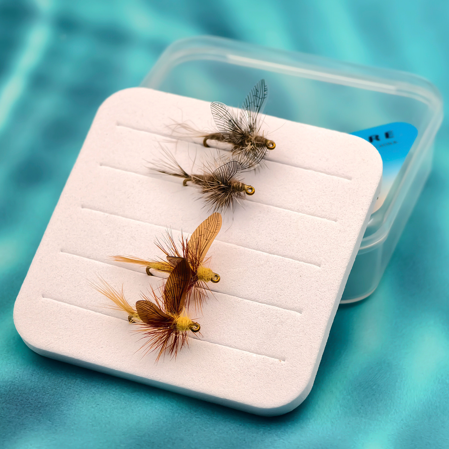 TEMU Kit de 4 piezas de señuelos de pesca con ANFS con de moscas y anzuelos - de para trucha para pesca de , línea de completa para de trucha, regalo