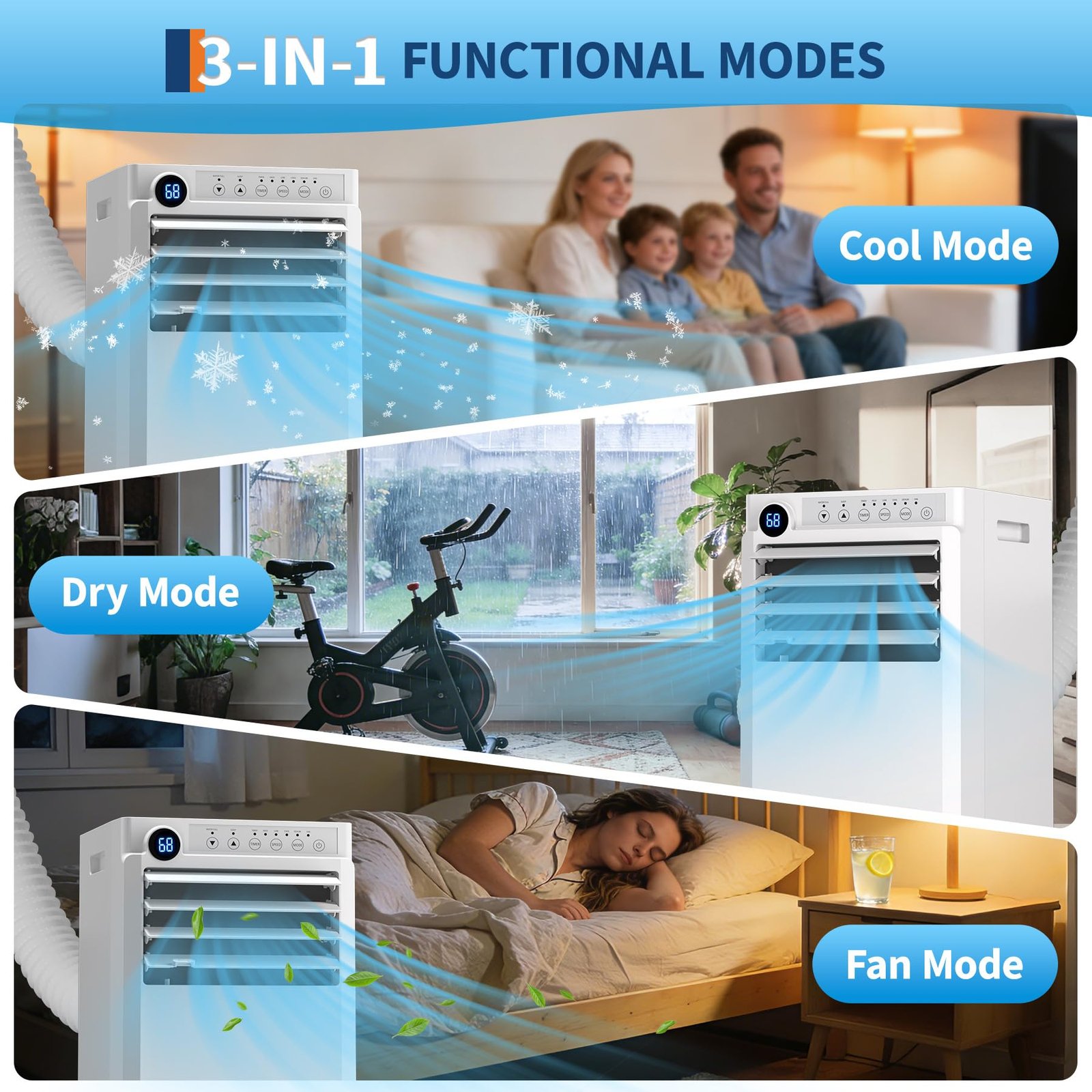 Portable Air Conditioner, 8, 000/10, 000 BTU, Infrared Smart... product image 7