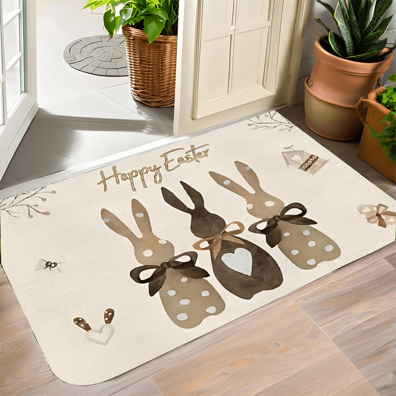 TEMU 1pc Of Welcome Doormat, Suitable For Kitchen And Laundry - A Perfect Easter Gift