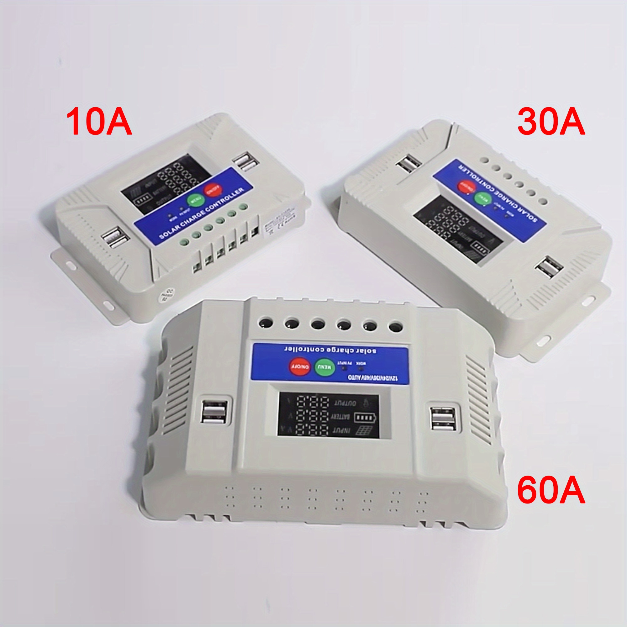 Jual Solar Charge Controller PWM LCD Display Dual USB Output 12V/24V