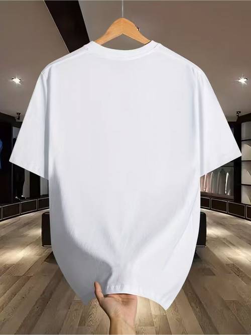 minimalistisches sonnenuntergang berglandschaft herren freizeit kurzarm t-shirt, rundhalsausschnitt, 100% reines material, grafikdruck t-shirts, alltagskleidung, geschenk, für sommer strand, urlaub, geschenk für freund