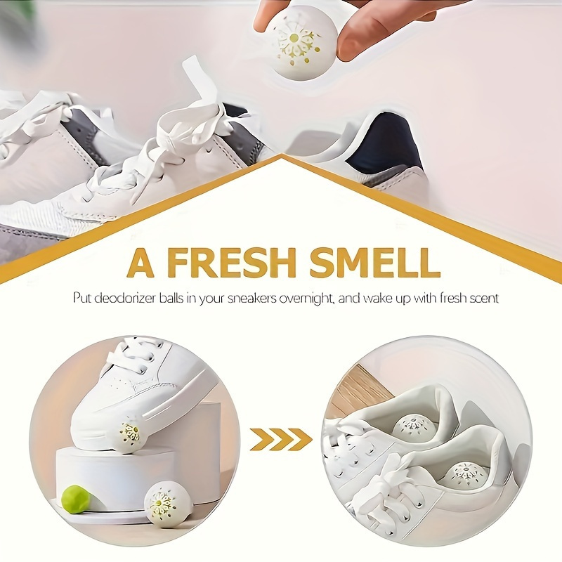 6/12pcs Odor Eliminating Scented Balls - Powerful Foot & Shoe Deodorizer - Long-Lasting Freshness for Sports, Leather Shoes, And Cabinets - Natural Fragrance, Reusable details 6