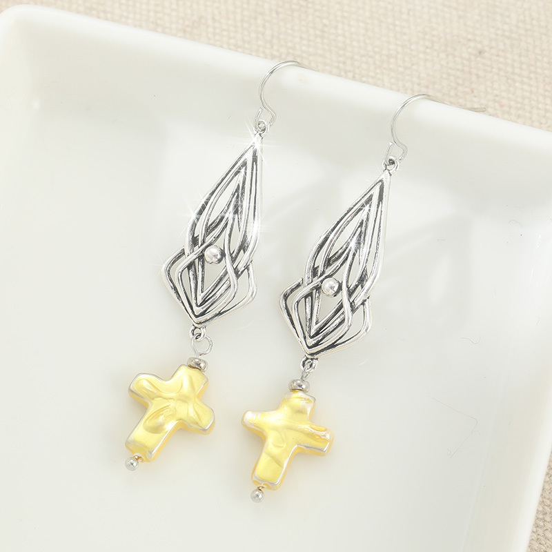 Women's Elegant Long Drop Hoop Earrings