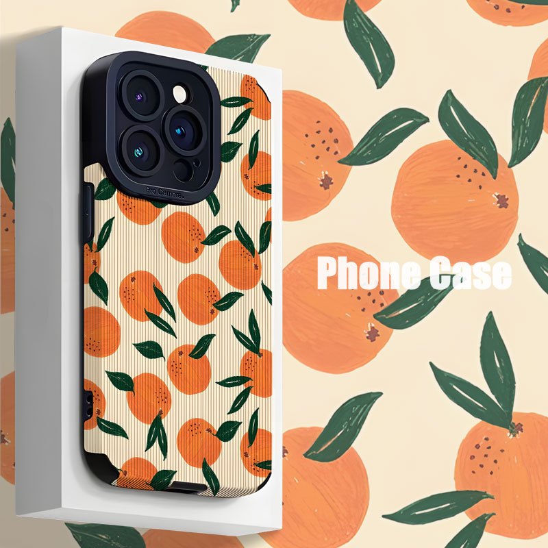 TEMU Una ilustración de frutas minimalista adecuada para patrones de TPU para fundas de iPhone 16 Pro Max, compatibles con iPhone 15 Pro Max/14/16