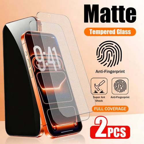2 pack matte tempered glass screen protectors anti glare matte compatible with for iphone x xs xr xs max 11 12 13 17 series anti fingerprint anti scratch