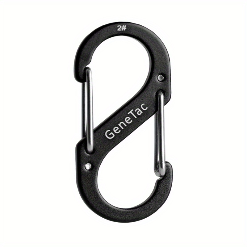 1 Piece Steel Wire Spring Figure 8 Hook Aluminum Alloy Multi-functional S-type 8-shaped Backpack Hook Key Ring Hanging Alloy Practical Convenient Supplies