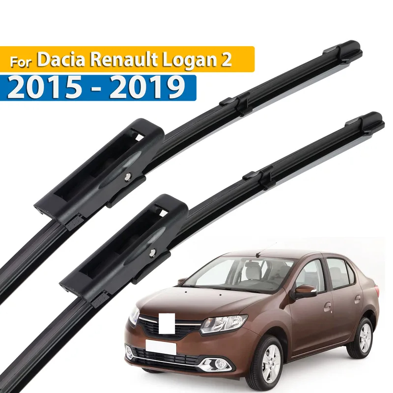 TEMU Lhd Front Wiper Blades For Renault 2 2015-2019 Windshield Windscreen Window Car Rain Brushes 22"+19"
