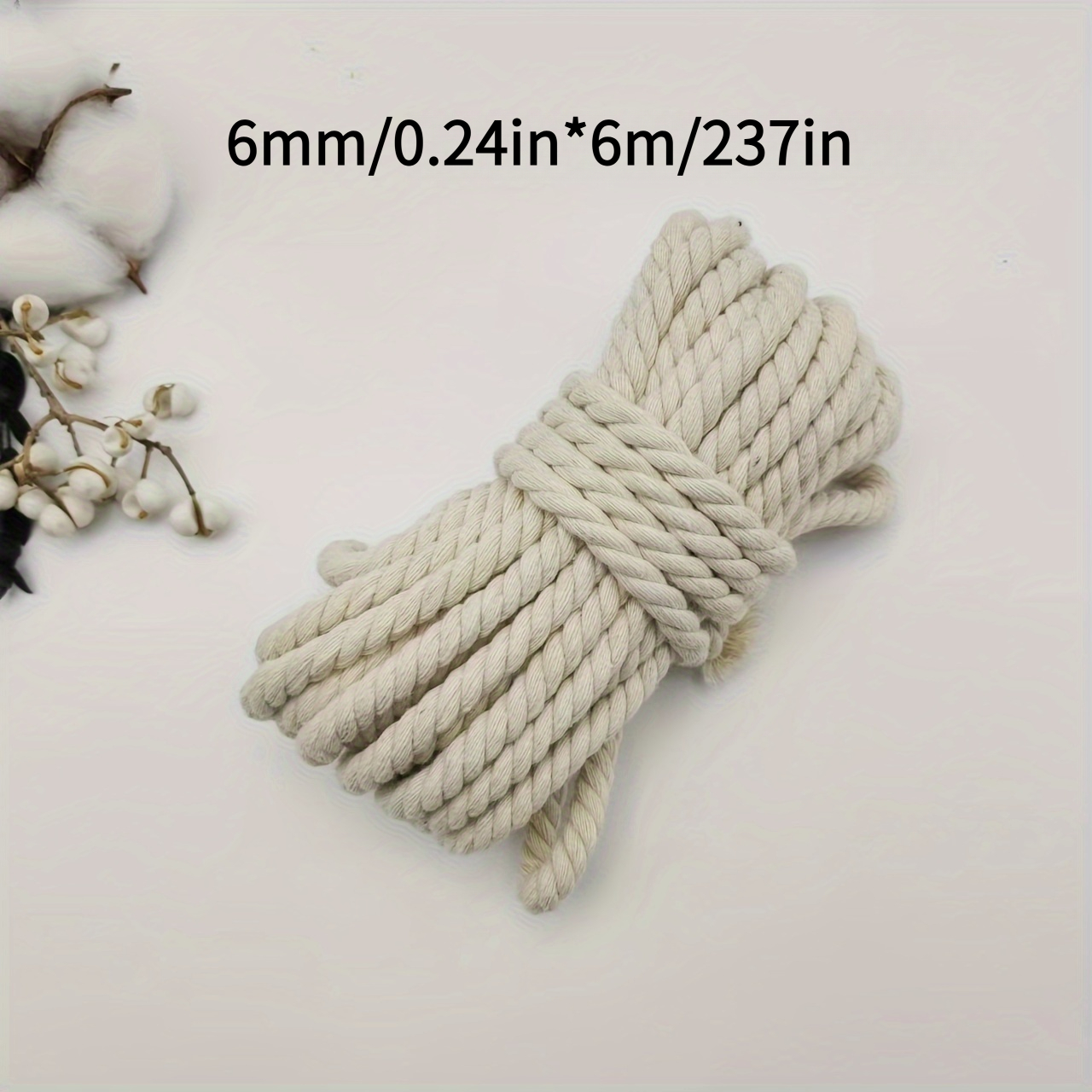 Off-white Twine Bundle, Suitable For Holiday Decor, Handmade Gift Making, Crafts, Gift Wrapping Twine, Christmas Wedding Decor, Home Decor, Hand Knitting, Multi-functional Woven Twine