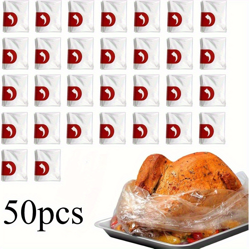 TEMU 50 sacs de cuisson pour fours, 25 x 38 cm (9,84 x 14,96 pouces), sacs de cuisson et de pâtisserie, adaptés à , au poisson et aux légumes - Idéal