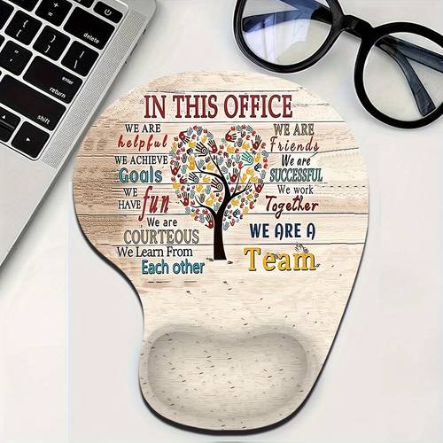 ergonomic wrist support mouse pad anti slip surface soft gel support for gaming office use computer mouse mat with colorful cartoon design silicone construction