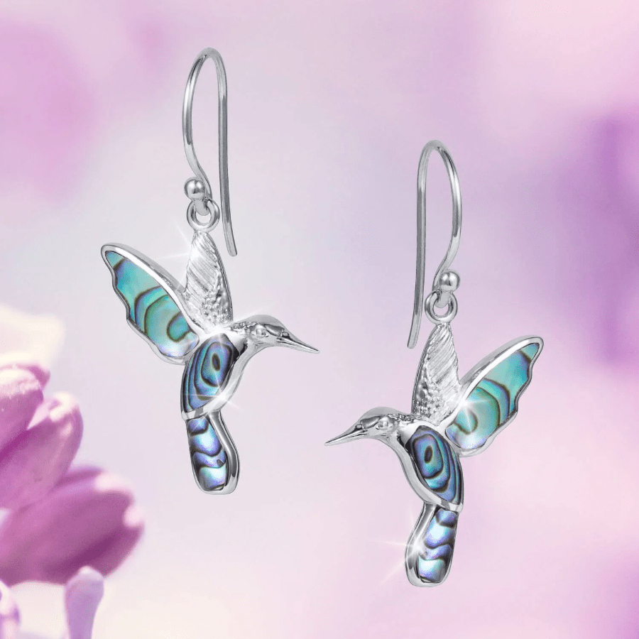 E-shop 1 Paar interessanter kreativer Hummingbird-Ohrschmuck, modischer silbervergitterter Ohrschmuck, zu Outfits, täglich und lässig, für Feiertage,