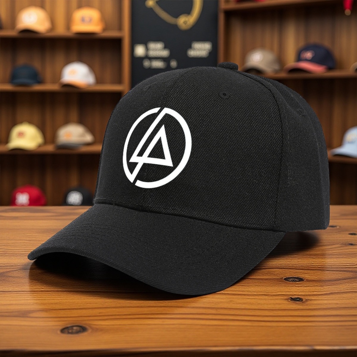 1pc BlackLinkinPark Print Golf Hat - Unisex Casual Dome Cap with Adjustable Snapback Closure, Lightweight Polyester, 10 Colors, Machine Washable,   Outdoor & Casual Attire for  ,  s, Seaside  , Halloween, Christmas, Thanksgiving, Everyday Essential, Trendy Headwear,   S Accessory, Stylish Headgear, Durable Headwear, Versatile Headwear, Fashionconscious Buyers, Best for Christmas,   Thanksgiving