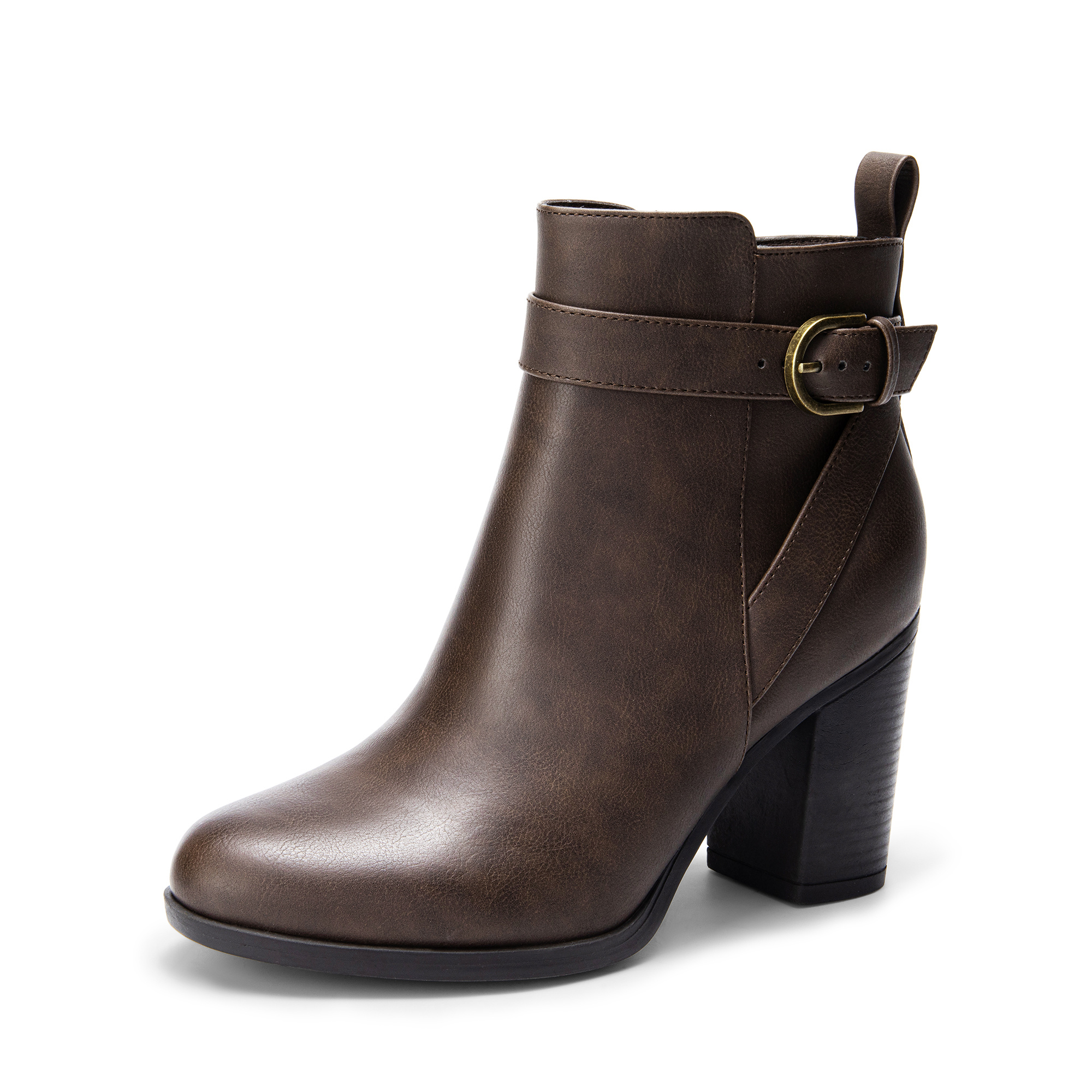Image of Stylish Chunky Heeled Ankle Boots For Women | Elegant Closed Toe Dress Footwear For Autumn And Holiday , Comfortable And Chic, Women Shoes