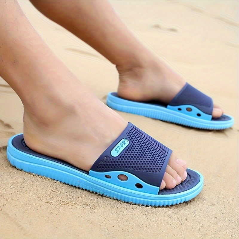 mens stylish open toe breathable eva slides comfortable non slip durable casual sandals with       beach or casual attire beach footwear stylish sandals eva sandals Product details 8