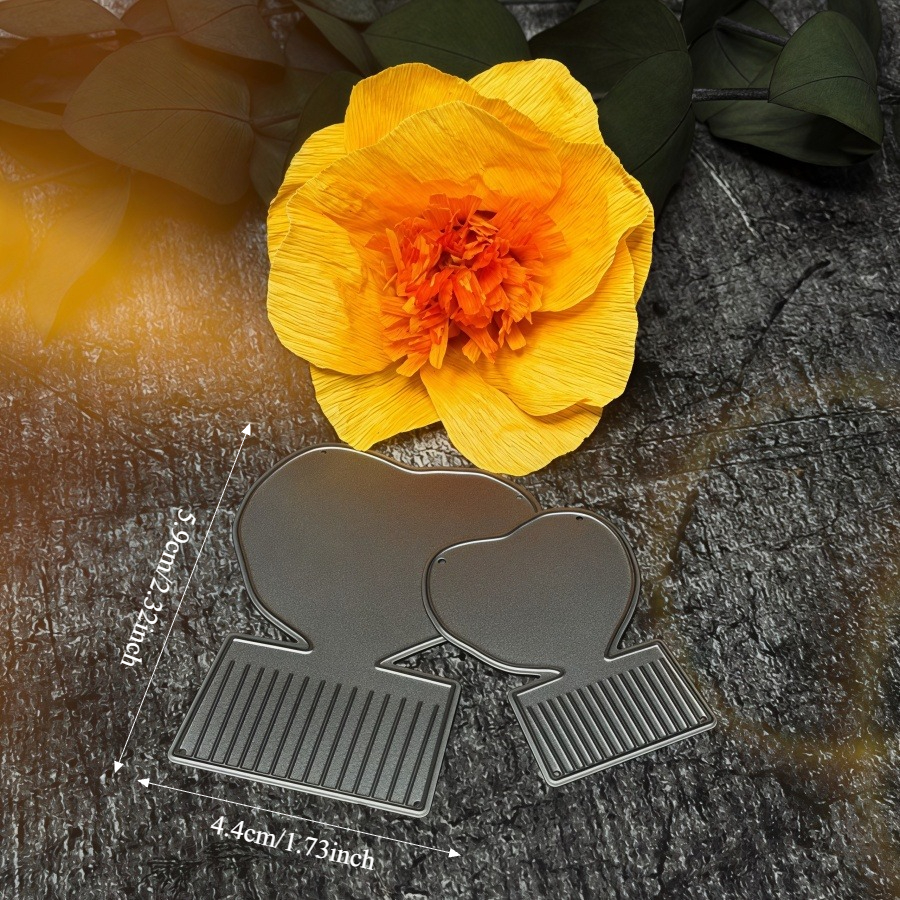 2026 New Rose Crepe Paper Flowers Metal Cutting Dies For Diy Scrapbooking Card Making Stencils Embossing Craft Decoration