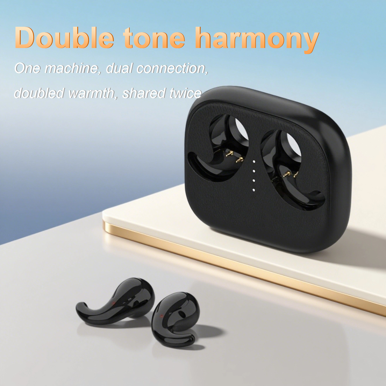 Auriculares inalámbricos T70 de alta calidad con sonido de alta fidelidad, salida potente, función de carga de emergencia, controles táctiles de voz HD, conexión automática para llamadas en ambos oídos y pantalla de nivel de batería - Imagen 5