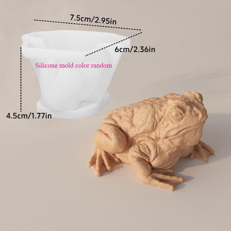 Image of 3d Candle Silicone Mold Wild Aromatherapy Gypsum Soap Animal Crafts Resin Cement Mold Handmade Candle Making Supplies Desk Decoration Home Gifts