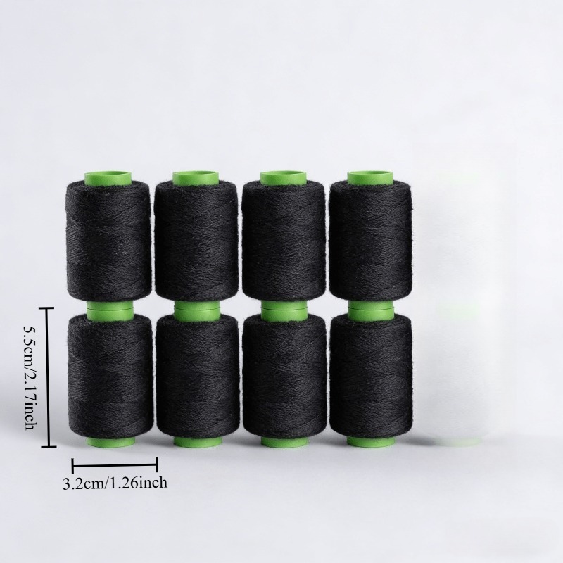 TEMU 8pcs Random Color Heavy Duty Polyester Sewing Thread Mini Spools, High Tensile Stitching Thread For Daily Sewing & Craft Projects, Portable
